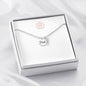 Dad Remembrance Necklace-Angel Wing - Custom Heart Design
