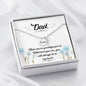 Dad Remembrance-There are no goodbyes for us. - Custom Heart Design