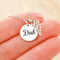 Dad Remembrance-There are no goodbyes for us. - Custom Heart Design