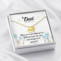 Dad Remembrance-There are no goodbyes for us. - Custom Heart Design