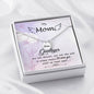 Mom Remembrance, Goodbyes are not forever-Angel Wing Necklace - Custom Heart Design