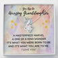 Sentimental Love Knot Necklace For Granddaughter | Custom Heart Design