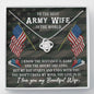 Love Knot Necklace for Army Wife | Custom Heart Design