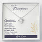 Love Knot Necklace for Daughter From Dad | Custom Heart Design