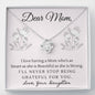 Love Knot Necklace for Mom From Daughter | Custom Heart Design
