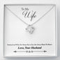 Love Knot Necklace for Wife | Custom Heart Design
