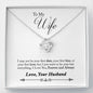Minimalist Love Knot Necklace for Wife | Custom Heart Design