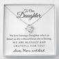 Love Knot Necklace for Daughter From Mom and Dad | Custom Heart Design