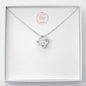 Love Knot Necklace-Custom Heart Design