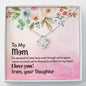 Love Knot Necklace For Mom From Daughter | Custom Heart Design