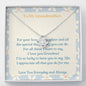 Love Knot Necklace for Grandmother | Custom Heart Design
