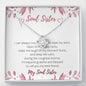 Love Knot Necklace for Best Friend | Custom Heart Design