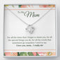 Love Knot Necklace for Mom | Custom Heart Design