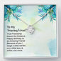 Love Knot Necklace for Friend | Custom Heart Design