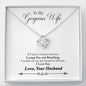 I love you-Love Knot Necklace for Wife | Custom Heart Design