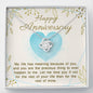 Love Knot Necklace for Anniversary | Custom Heart Design