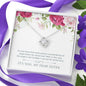 Love Knot Necklace for Sister | Custom Heart Design