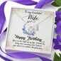 Happy Birthday-Love Knot Necklace for Wife | Custom Heart Design