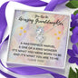 Sentimental Love Knot Necklace For Granddaughter | Custom Heart Design