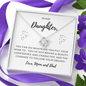 Love Knot Necklace for Daughter From Mom and Dad | Custom Heart Design