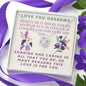 Sentimental Love Knot Necklace for Grandma | Custom Heart Design