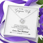 I love you-Love Knot Necklace for Wife | Custom Heart Design