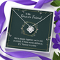 Love Knot Necklace for Best Friend | Custom Heart Design