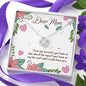 Sentimental Love Knot Necklace for Mom | Custom Heart Design