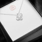 Love Knot Necklace-Custom Heart Design