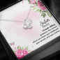 Love Knot Necklace for Sister | Custom Heart Design