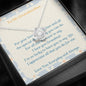 Love Knot Necklace for Grandmother | Custom Heart Design