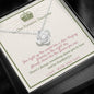 Love Knot Necklace for Daughter | Custom Heart Design