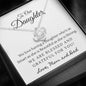 Love Knot Necklace for Daughter From Mom and Dad | Custom Heart Design