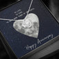 Happy Anniversary-Love Knot Necklace for Wife | Custom Heart Design