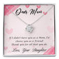 Love Knot Necklace for Mom From Daughter | Custom Heart Design