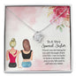 My sidekick - Love Knot Necklace for Sister | Custom Heart Design