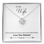 Love Knot Necklace for Wife | Custom Heart Design
