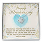 Love Knot Necklace for Anniversary | Custom Heart Design