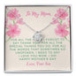For all you do Mom, From Son-Love Knot - Custom Heart Design