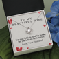 Love Knot Necklace For Wife | Custom Heart Design