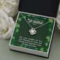 St. Patrick's Irish Blessings-Love Knot Necklace | Custom Heart Design
