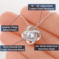Love Knot Necklace For Wife | Custom Heart Design
