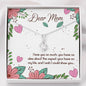 Alluring Beauty Solitaire Necklace for Mom | Custom Heart Design