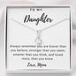 Alluring Beauty Solitaire Necklace for Daughter | Custom Heart Design