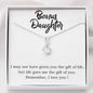 Alluring Beauty Solitaire Necklace for Daughter | Custom Heart Design