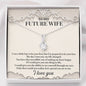 Alluring Beauty Solitaire Necklace to Future Wife | Custom Heart Design