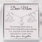 Alluring Beauty Solitaire Necklace for Mom | Custom Heart Design