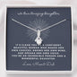 Alluring Beauty Solitaire Necklace for Daughter | Custom Heart Design