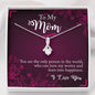 Alluring Beauty Solitaire Necklace for Mom | Custom Heart Design