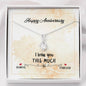 Alluring Beauty Solitaire Anniversary Necklace | Custom Heart Necklace